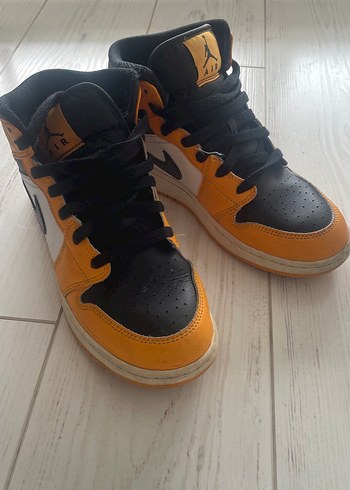Nike Siyah Turuncu Jordan Yuksek Bilekli Sneaker