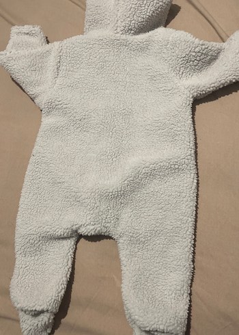 Gri Erkek Bebek Peluş Tulum - Görsel 3