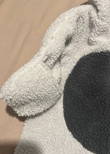 Gri Erkek Bebek Peluş Tulum - Görsel 2