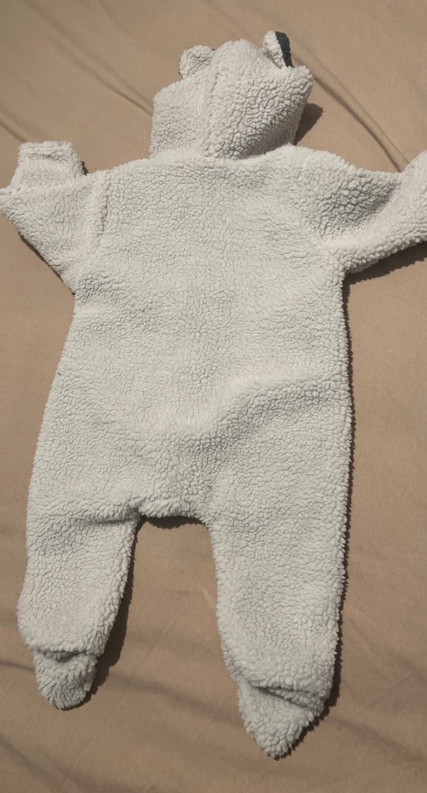 Gri Erkek Bebek Peluş Tulum - Görsel 3