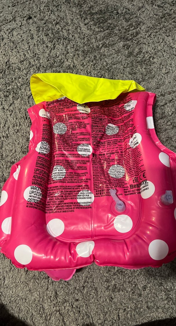 Pembe Minnie Desenli Çocuk Can Yeleği - Görsel 2