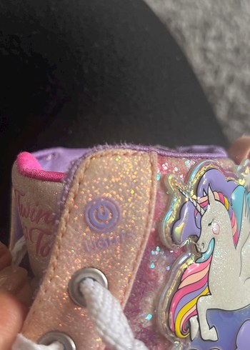 Renkli Bağcıklı ve fermuarlı Kız Çocuk Spor Ayakkabısı - Görsel 5