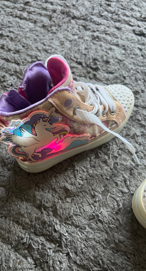 Renkli Bağcıklı ve fermuarlı Kız Çocuk Spor Ayakkabısı - Görsel 2