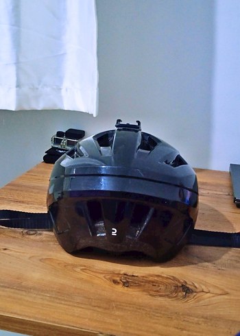 Siyah Rockrider Kemerli Motosiklet Kaskı - Görsel 3