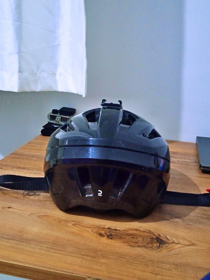 Siyah Rockrider Kemerli Motosiklet Kaskı - Görsel 3