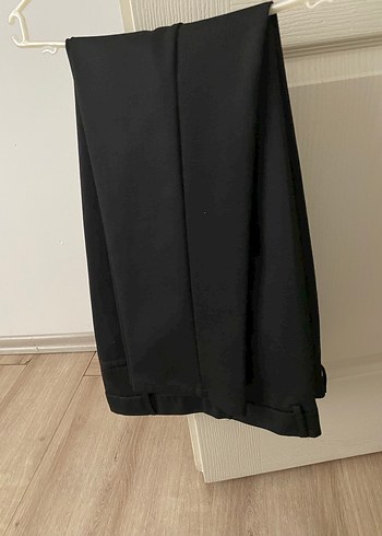 Siyah Erkek Dar Kalıp Chino Kumaş Pantolon - Görsel 3