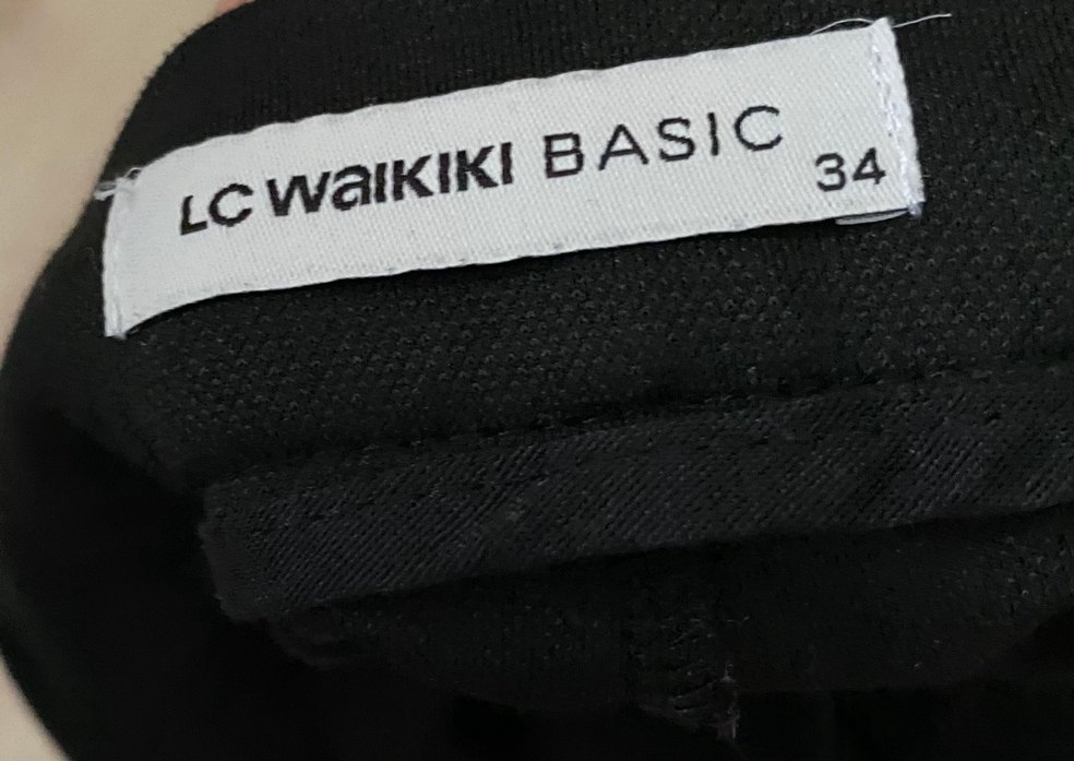 Siyah Erkek Dar Kalıp Chino Kumaş Pantolon - Görsel 5