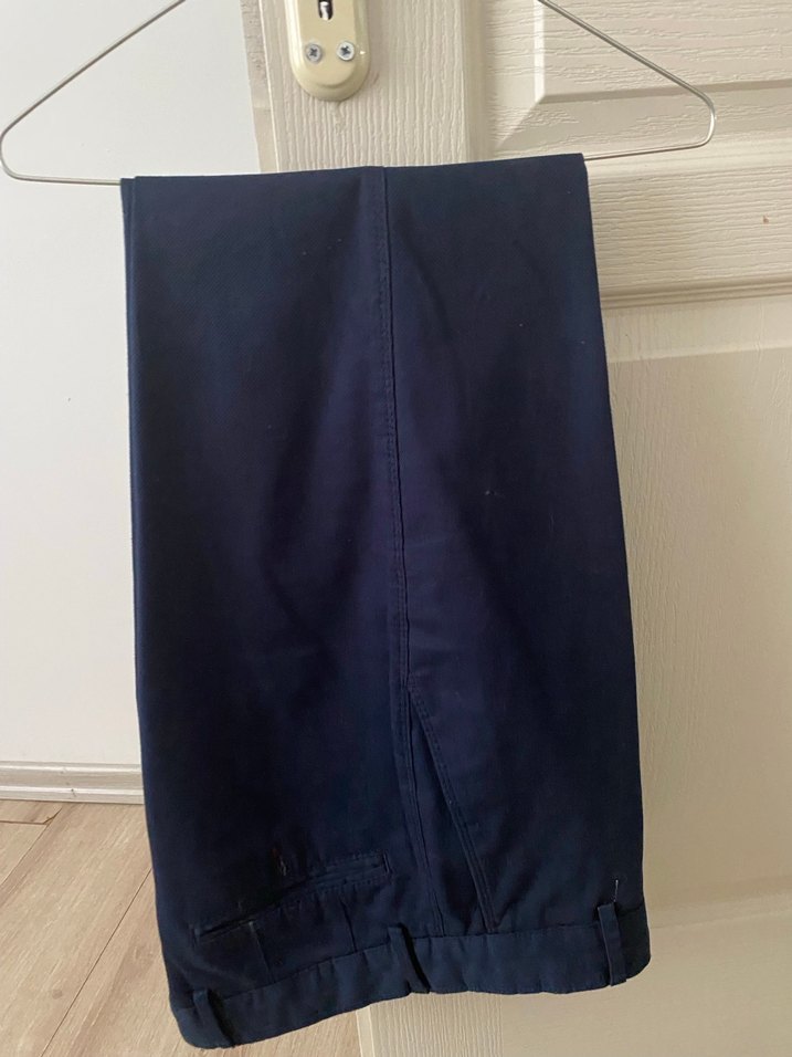 Lacivert Kemerli Erkek Denim Pantolon - Görsel 4
