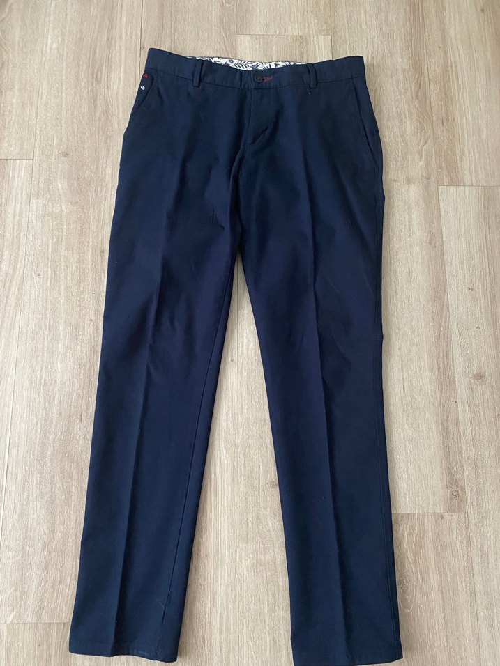 Lacivert Kemerli Erkek Denim Pantolon - Görsel 2