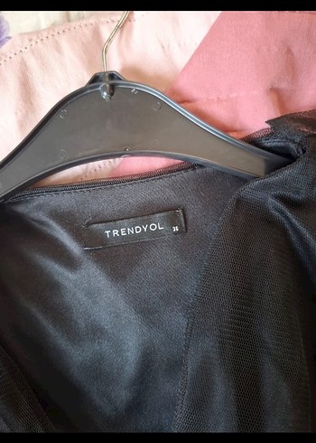 Siyah Uzun Gotik Fırfırlı Abiye Elbise - Görsel 4