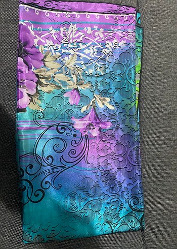 Bohem Tarz Çok Renkli İpek eşarp/fular - Görsel 2