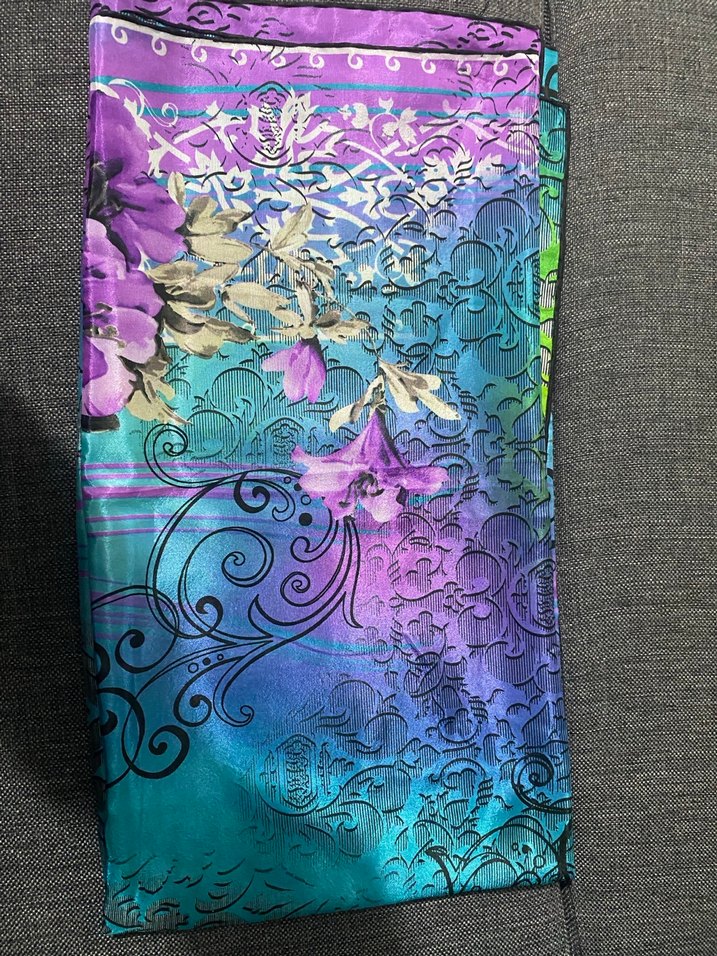 Bohem Tarz Çok Renkli İpek eşarp/fular - Görsel 2