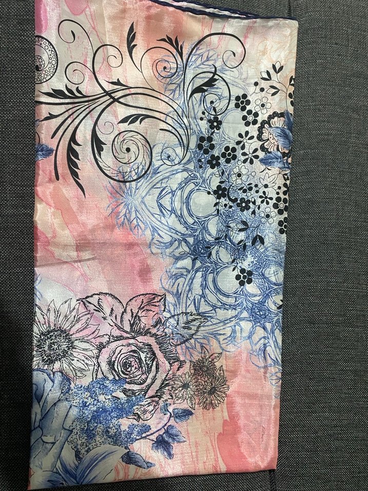 Pastel Renkli Dantel Detaylı Bohem Kadın Fular/eşarp - Görsel 2