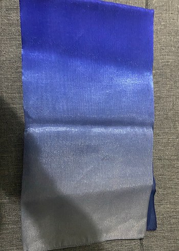 Parlak Mavi-gri Kadın Eşarp/fular - Görsel 2