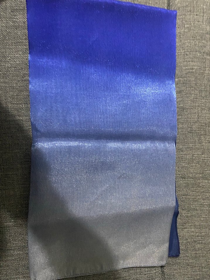 Parlak Mavi-gri Kadın Eşarp/fular - Görsel 2