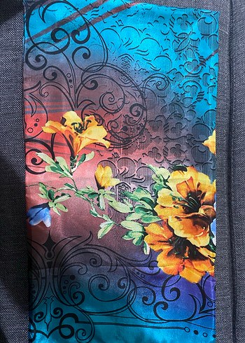 Fermuarlı Bohem Çok Renkli Kadın Fuları/eşarp - Görsel 2