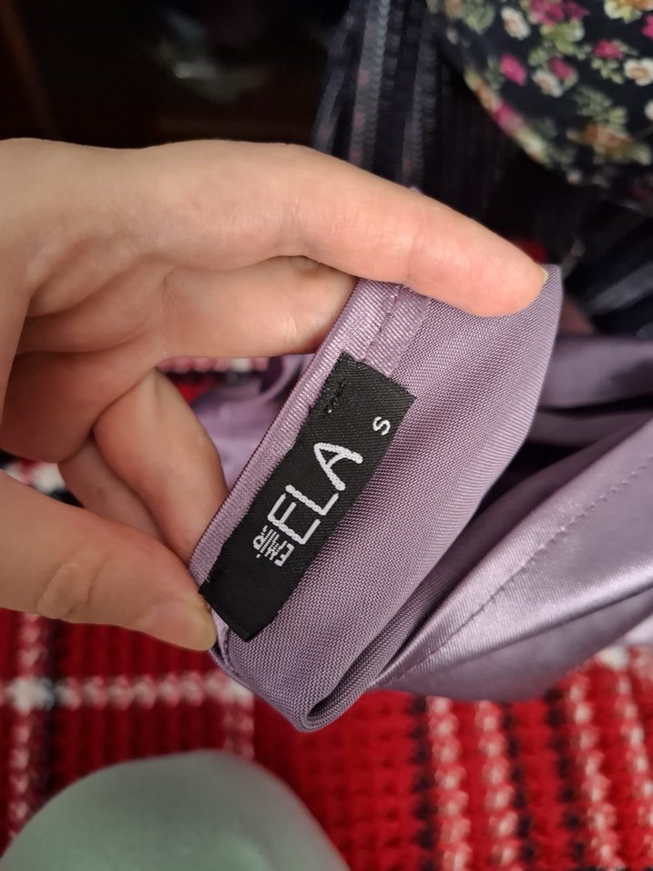 Parlak Mor Drapeli Straplez Mini Elbise - Görsel 2