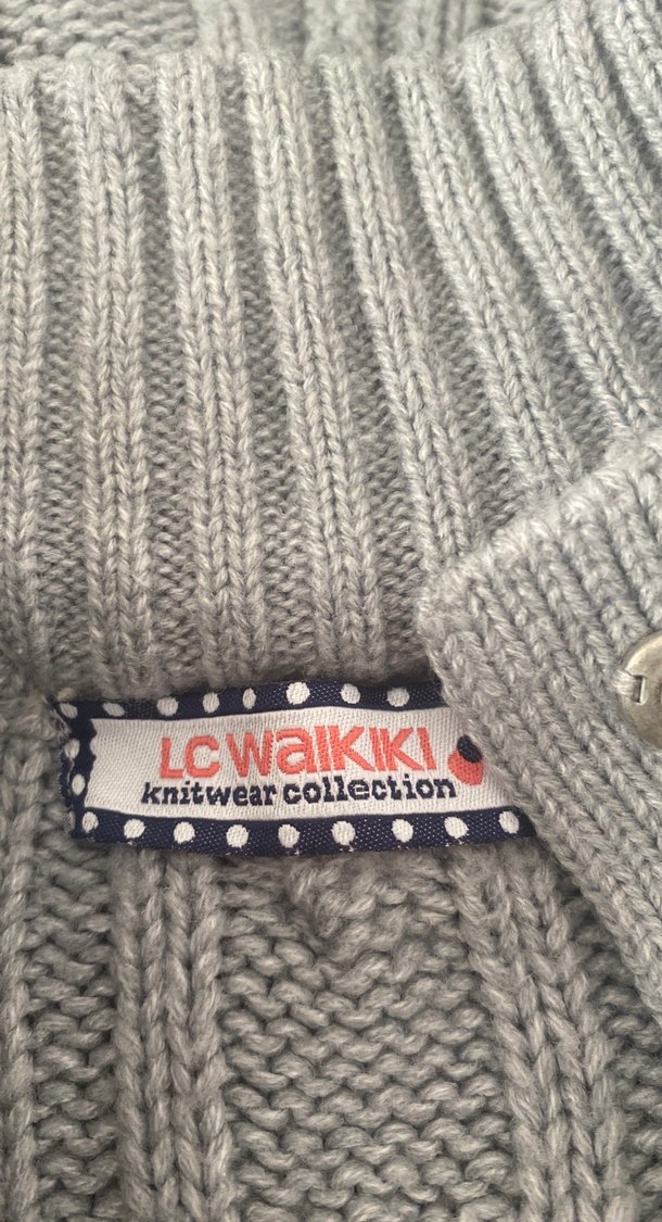 Gri Örgü  Süveter Yelek - Görsel 3