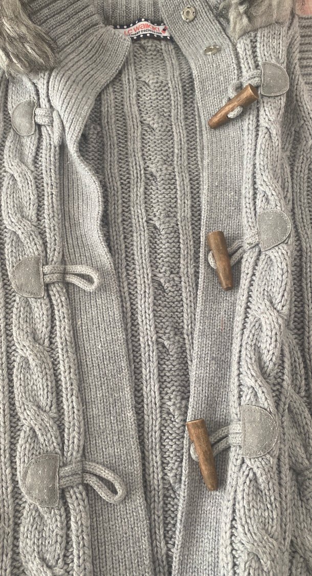 Gri Örgü  Süveter Yelek - Görsel 2