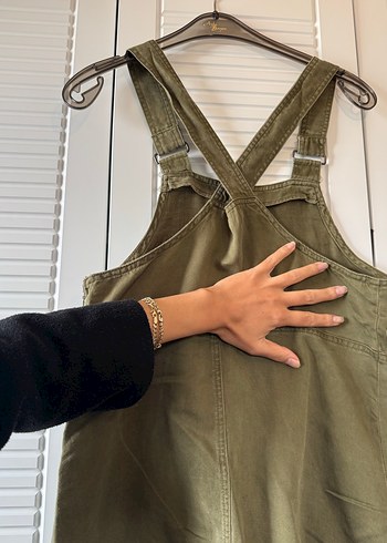 Kadın Keten Salaş Midi Tulum - Görsel 2