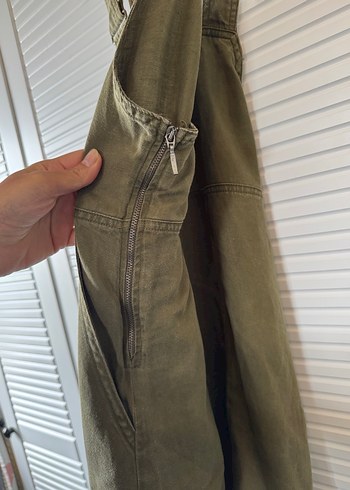 Kadın Keten Salaş Midi Tulum - Görsel 3