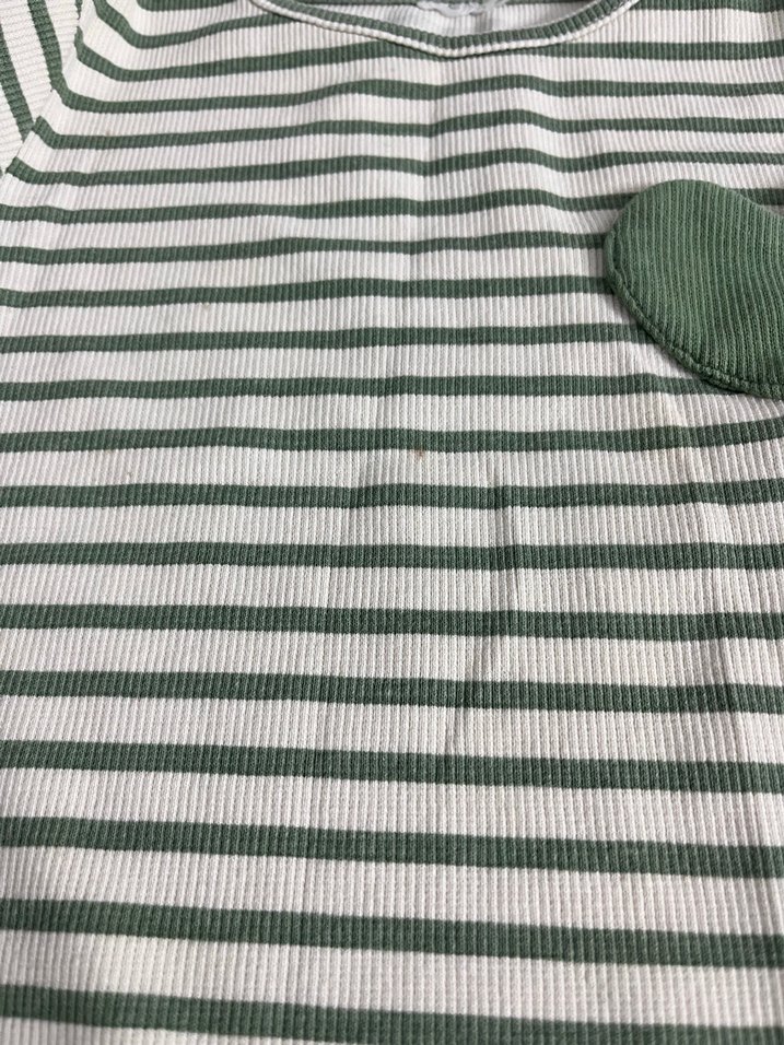Yeşil Çizgili Uzun Kollu Kız çocuk Bluzu LCW - Görsel 2