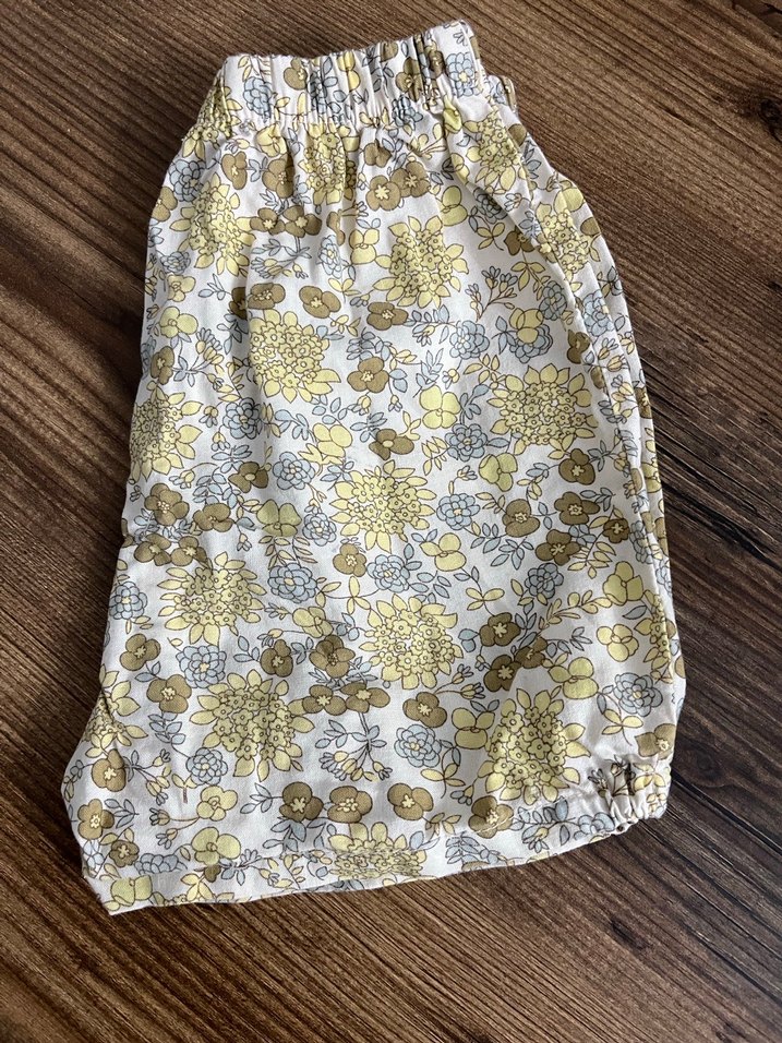 Vintage Bohem Şort Çiçek Desenli Mini şort 2li - Görsel 2