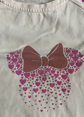 Kız Çocuk Pembe Kısa Kollu Tişört - Görsel 2