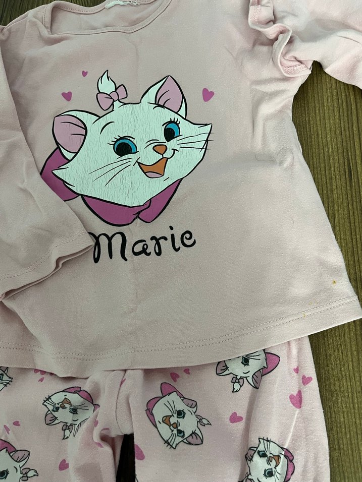 Marie Baskılı Kız Çocuk Pijama Takımı LCW - Görsel 2