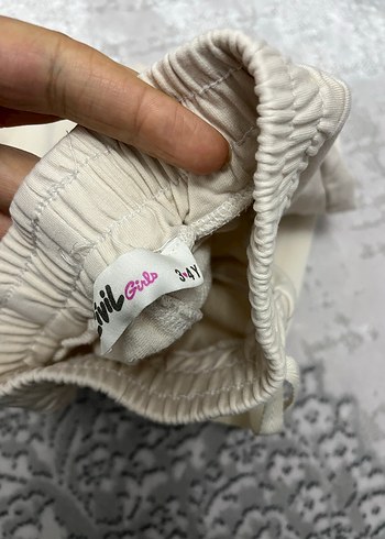 Beyaz Rahat Kesim kız çocuk Eşofman Altı Civil marka - Görsel 2