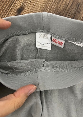 Kız Çocuk Bej Pamuklu Tayt zara - Görsel 2