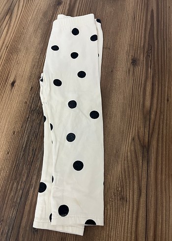 Kız Çocuk Puantiyeli Beyaz Tayt LCW - Görsel 2