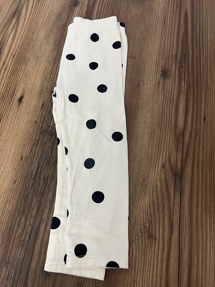 Kız Çocuk Puantiyeli Beyaz Tayt LCW - Görsel 2
