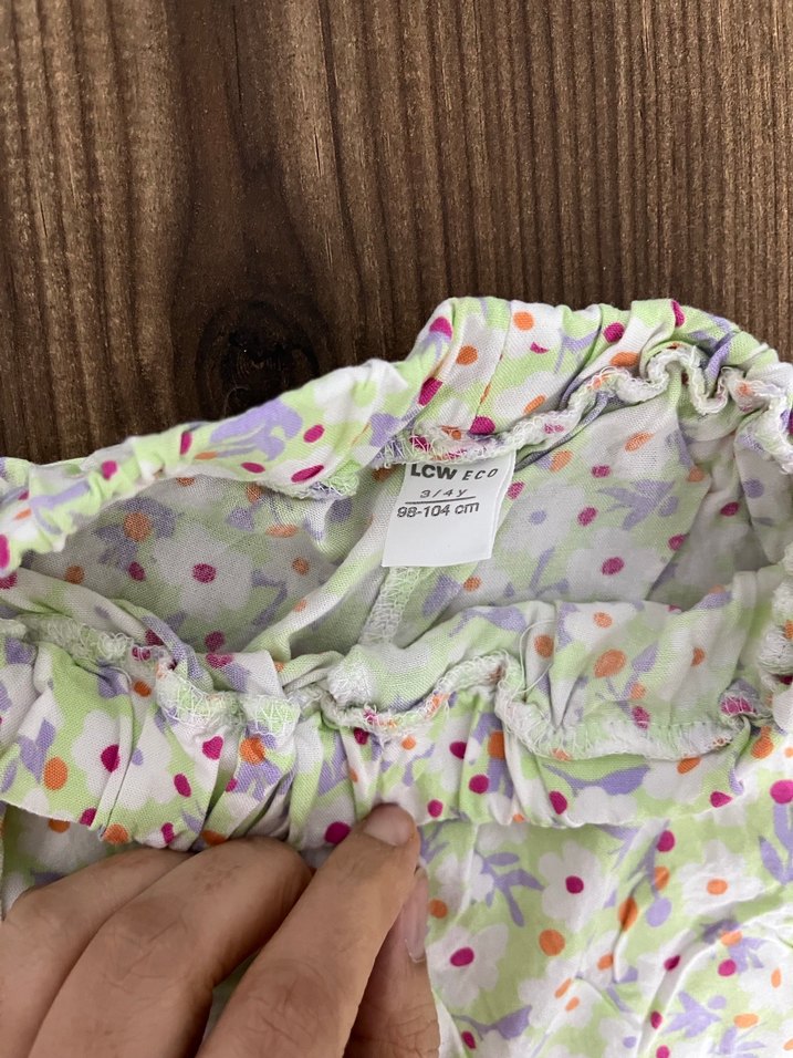 Bohem Tarzı Çok Renkli Bağcıklı Kız Pantolonu - Görsel 2