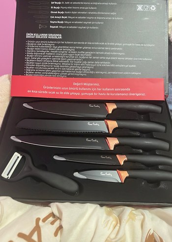 Pierre Cardin Siyah 6 Parça Bıçak Seti - Görsel 4