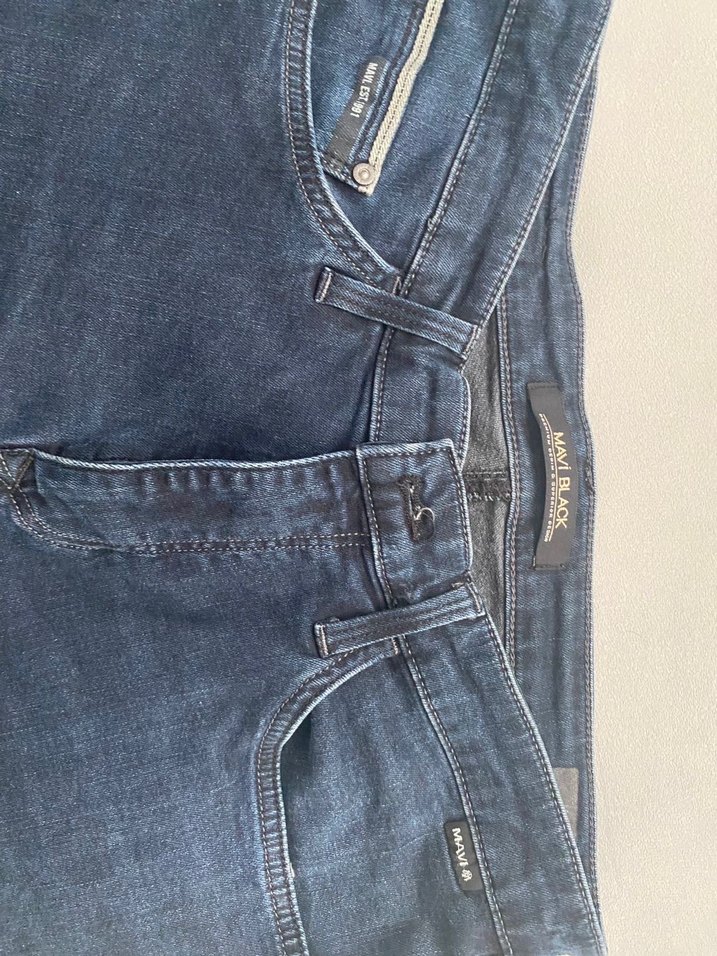 Erkek Mavi marka Kot Midi Şort Bol Kesim - Görsel 2