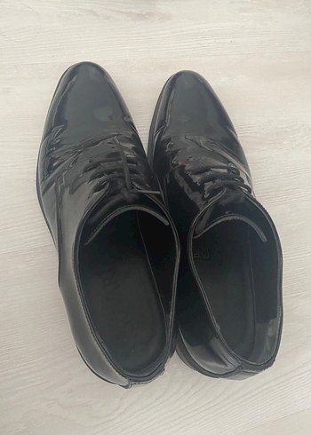 Süvari marka Siyah Parlak Erkek Klasik Ofis Ayakkabısı - Görsel 2