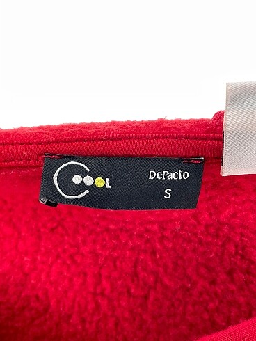 s Beden kırmızı Renk Defacto Sweatshirt %70 İndirimli.