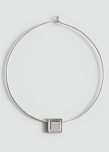 Çelik Gümüş Kadın Kolye - Görsel 2