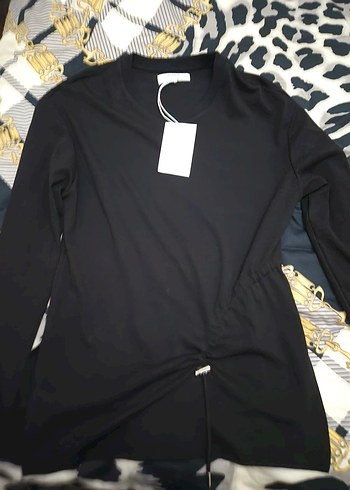 Pull&Bear Siyah Uzun Kollu Bluz - Görsel 3