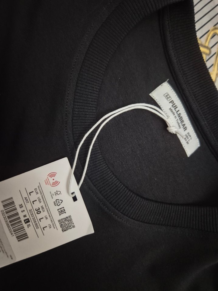 Pull&Bear Siyah Uzun Kollu Bluz - Görsel 4