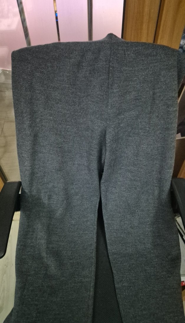 Düğmeli Gri Uzun Kollu Kadın Triko 2'li Takım - Görsel 3