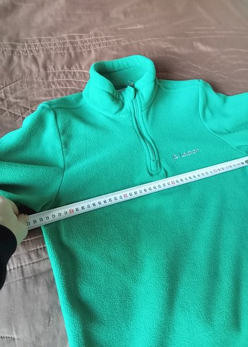 letoon Yeşil yarım Fermuarlı Polar - Görsel 4