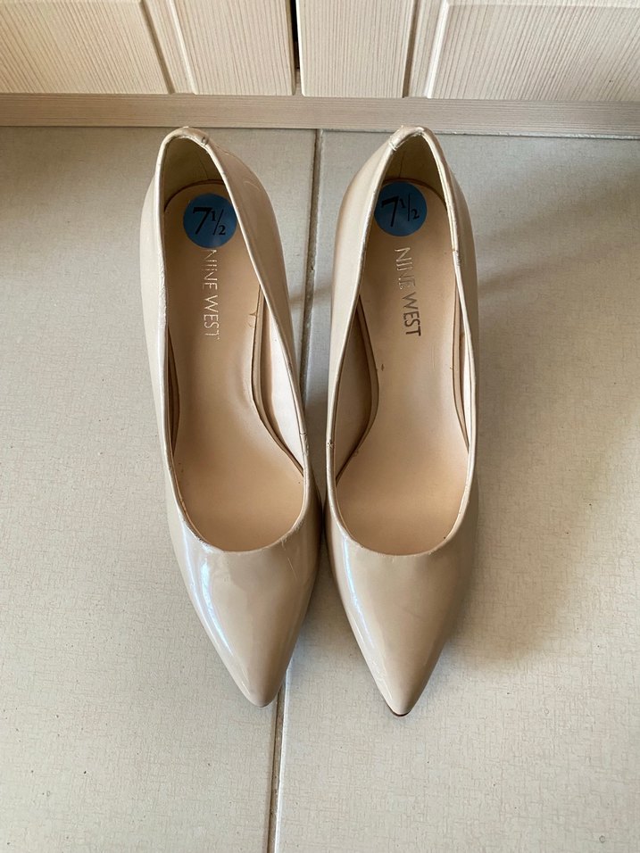 Bej Kadın Stiletto Topuklu Ayakkabı - Görsel 3