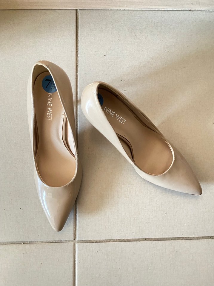 Bej Kadın Stiletto Topuklu Ayakkabı - Görsel 2