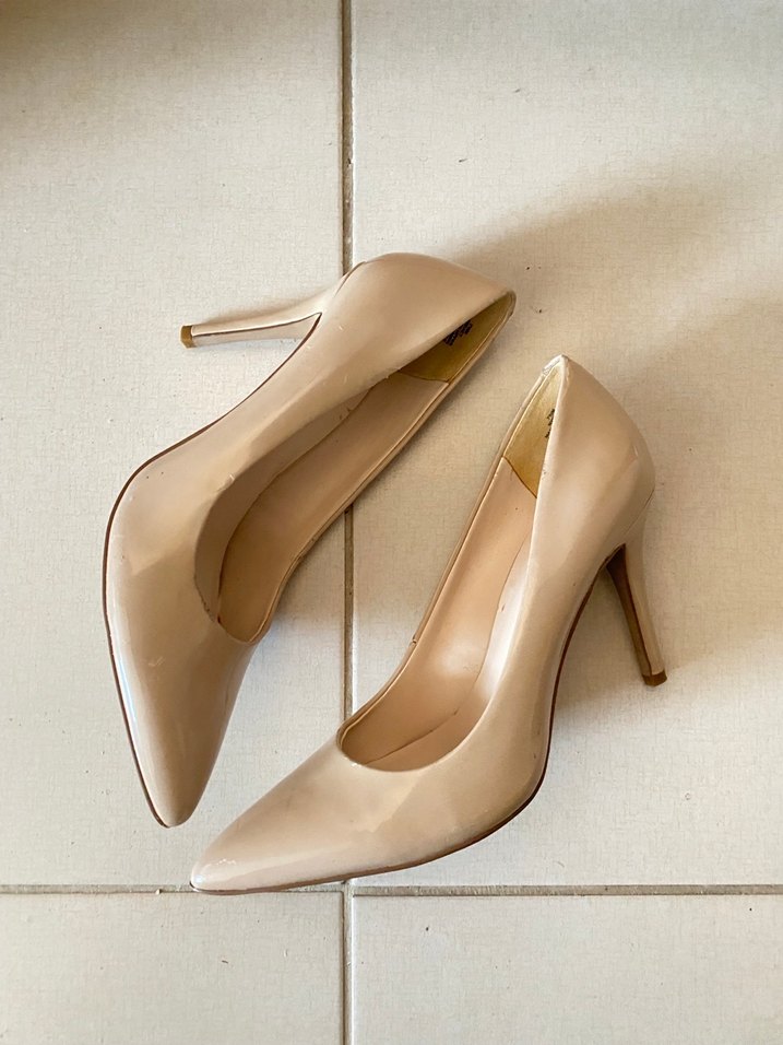 Bej Kadın Stiletto Topuklu Ayakkabı - Görsel 4