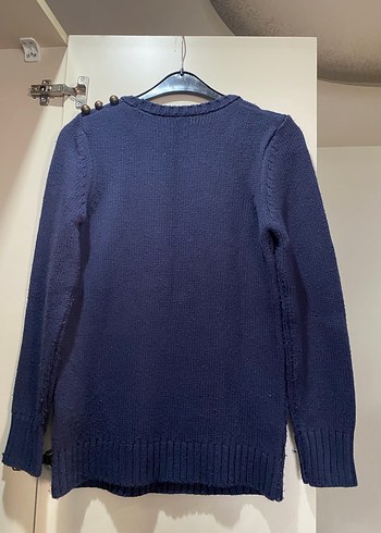 Navy Çocuk Örgü Triko Kazak - Görsel 2