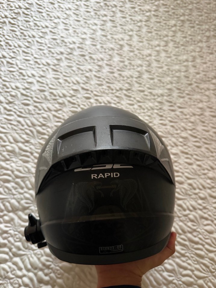 Siyah Biker Kask - Görsel 4