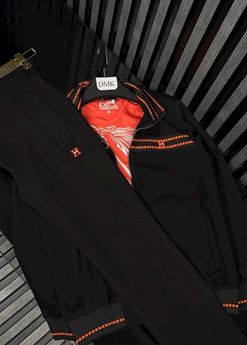 Hermès Logolu Siyah Erkek Ceket  Şık & Spor - Görsel 2