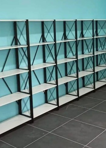 Kahverengi Metal Çerçeveli Çocuk Rafı 160~70 cm - Görsel 3